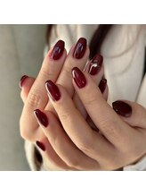 ルート12/寒い時のボルドーネイル