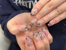 ベーシック ネイルウィザードアカデミー 本厚木店(Basic×NailWizardAcademy)/Y2K leopard※有料パーツ有