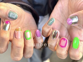 アンバー 三軒茶屋(umber)の写真/《初回オフ無料★全メニュ-1000円OFF》持込みデザインorスタッフお任せも◎freedesign 60分¥8000/90分¥9000