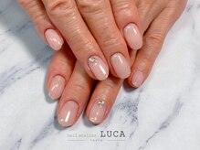 ネイルアトリエルカ(nail atelier LUCA)/W-79 大人上品ベージュネイル