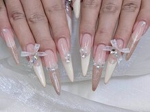 フローラ/チップ長さだしネイル