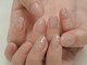 kuuki nail【クウキネイル】透明感/ショートネイル/ニュアンスの写真/オフィス・日常使いに◎肌を美しく魅せる絶妙なカラーと、ちゅるんとした艶感のニュアンスネイルが得意♪