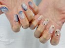 春ちぐはぐネイル