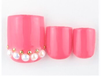 ネイルサロン ブランアンジュ(Blanc Ange)/フットジェルAアート【¥11000】