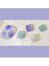 ラグジュアリーネイル ハローズ(HAROSE)/Foot紫陽花ネイル