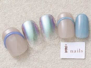 アイネイルズ 三宮店(I nails)/シースルーブルー