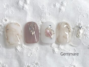 ニュアンス秋ネイル