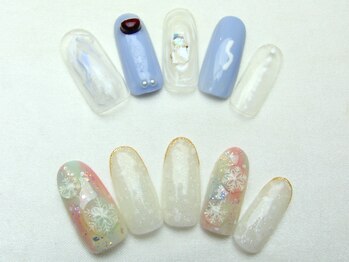 ユースタイル 新宿店(U-style)/雪の結晶ネイル
