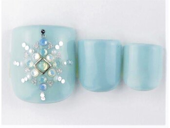 ネイルサロン ブランアンジュ(Blanc Ange)/フットジェルAアート【¥11000】