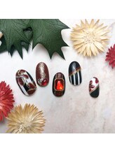 ルピナス(Lupinus)/卒業式ネイル