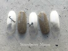 サロンストロベリームーン(Salon Strawberry Moon)/大人シンプルネイル　￥6980