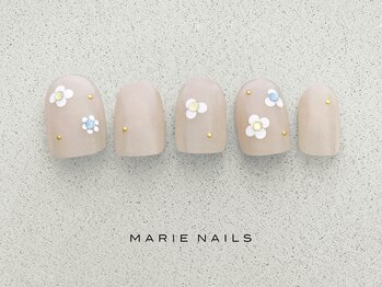 マリーネイルズ 大阪梅田店(MARIE NAILS)/新規様6000円 0403d リボン