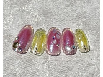 チークとオーロラ