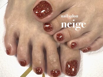 ネージュ(neige)/フットネイル　フラッシュネイル