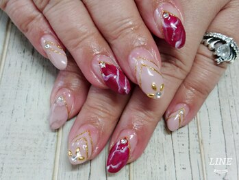 ウォーターワールド 大和店(WATER WORLD)/大理石ネイル