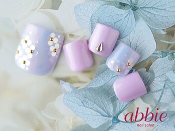 ネイルサロン アビー 宮益坂店(abbie)/あじさいフット◇¥13200