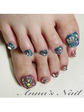 アンナズネイル(Anna's Nail)/フットビジューネイル