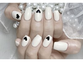 バレンタインネイル