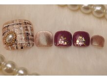 パスリー ネイルアンドケア(Parsley Nail&Care)/ツイードと多色マグネットネイル