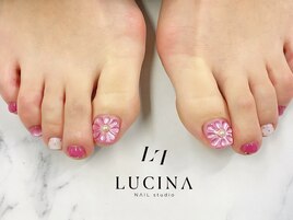 c-259 ぷっくりフラワーネイル