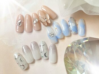 エスフィーネイルサロン リシェル(Esfy nailsalon Richer)の写真/何度でも付替えオフ無料★【ワンホン定額アート¥6500/トレンド定額アート¥6500】20：00以降OK!色替えOK!