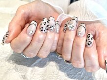 ワールド ビューティ ヴィヴァルト 宝塚店(WORLD BEAUTY VIVALTO)/レオパードネイル/マット