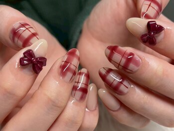 アムリス 表参道(amris)/【持ち込み】リボンネイル