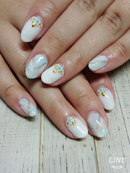 ウォーターワールド 大和店(WATER WORLD)/大理石ネイル