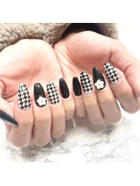 千鳥柄ネイル