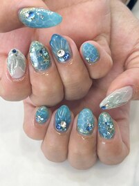 夏の海ネイル