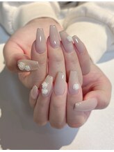 ネイルサロン エフ(ef)/大人グレージュ