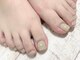 ネイルコーボー ムー(nail×covo=Mu.)の写真/《足元から華やかに♪onecolor¥6700》お仕事柄ハンドができない方にもオススメ！フットネイルで気分UP♪