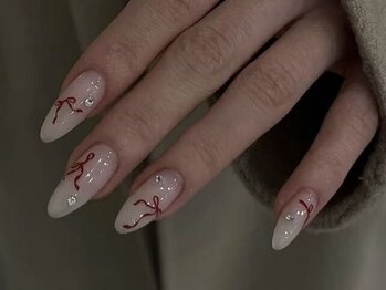 センスネイル 自由が丘店(Sense Nail)/クリスマス/冬ネイル/ボルドー