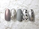 シルバーニュアンスネイル
