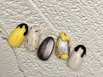 【定額】チョコバナナネイル