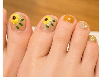 カオネイル LOCA店(KAONAIL)/フットネイル持ち込みデザイン