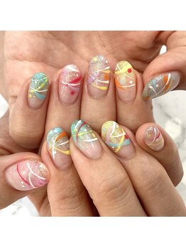 グリーディ(greedy)/夏ネイル