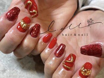 エル(ell.)/新年ネイル
