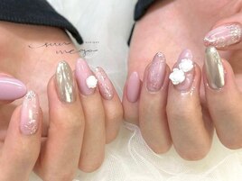 白バラ×ニュアンスネイル