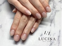 ネイルスタジオ ルキナ(LUCINA)/H-607大人上品ヌーディーネイル