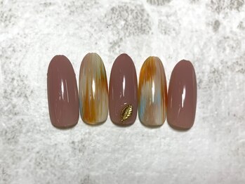 ネイルサロン ウノ 湘南平塚(UNO)/タイダイ柄風nail