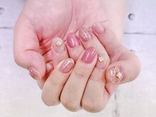 ネイル ビューティーマジック 葛西本店/ピンクリングネイル