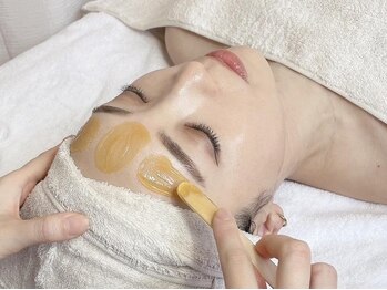 リッチ(Rich+)の写真/産毛がごっそり取れる！白玉WAXでうるツヤたまご肌に♪★浸透率を高めた状態でのスキンケアで美肌へ導く◎