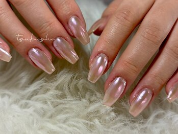 ツクシ 河原町(tsukushi)の写真/【オーロラネイル￥6500】細部まで手を抜かない仕上げで上質な指先に♪シーンに合わせた指先をご提案!