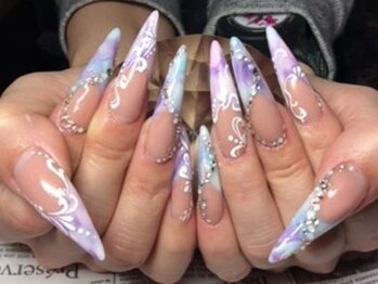オウシーネイルズ(OUCY nails)の写真/【他店オフ新規無料!!】最新アートもお任せ♪リピ続出!!新規クーポン【スカルプ付け放題¥11610】あり☆