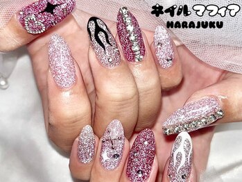ネイルマフィア 原宿(NAIL MAFIA)/フラッシュ/キラキラ/ファイヤー