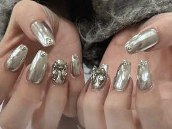 シルバーミラー×リボン