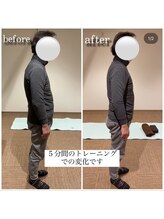 ラウム(raum.)/施術（ストレッチ有）での変化