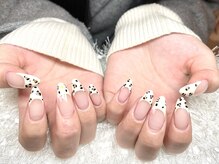レアネイル 新宿(le'a nail)/レオパードフレンチ