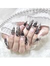黒レースネイル♪